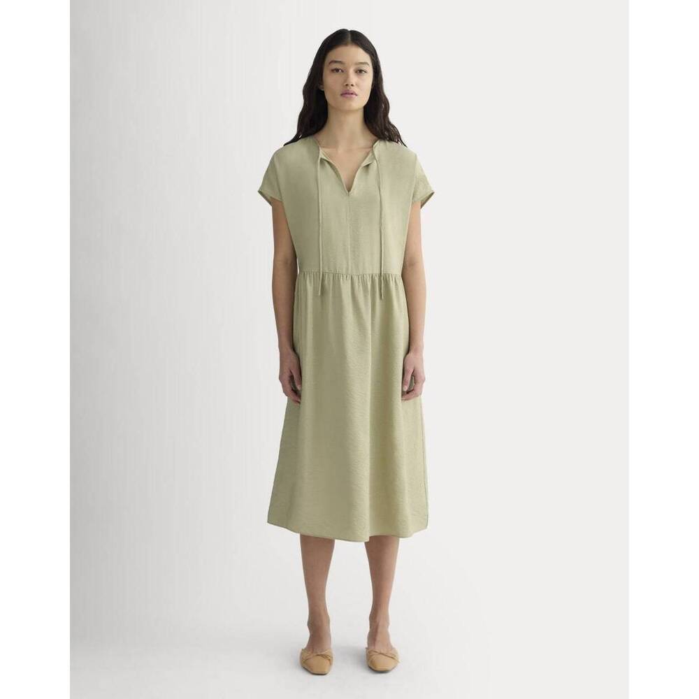 NWT- Everlane Women's Midi Dress in SoftLuxe in Eucalyptus, Size Medium